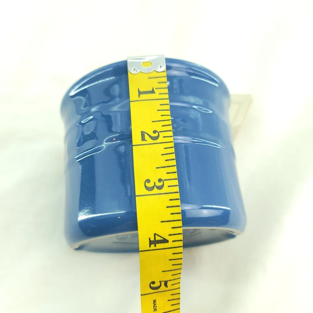 Longaberger Pottery Cornflower Ceramic Woven Traditions 1 Pint Salt Crock